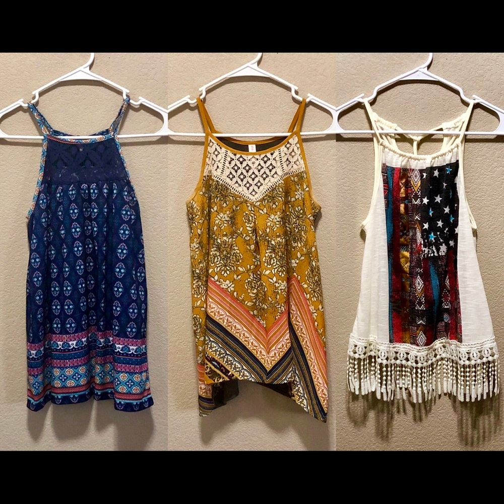 3 FOR $6! Lot of Halter Tank Tops!